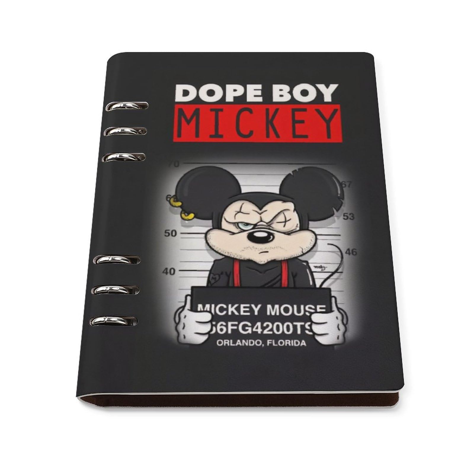 Amazon | ミッキーマウス (犯罪者) ルーズリーフノート バインダー